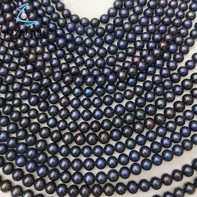 genuine peacock black round pearl loose freshwater cultured pearl 9-10mm wholesale