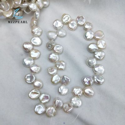 12x15mm large white freshwater keshi pearl loose pearl strand for making Triple Strand Keshi Pearl necklace