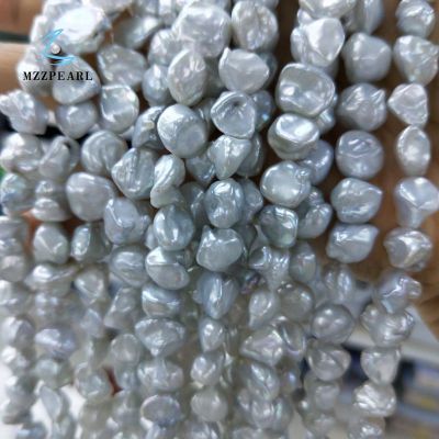  Keshi Pearl Strand Natural Freshwater Pearl Strand for Jewelry Making 9-10mm thick