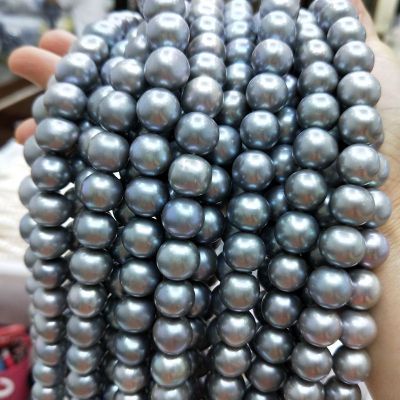 large size grey freshwater pearl strands 13mm